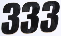 D-cor Number 3 Black 4" 3/pk