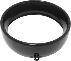 Harddrive Frenched Headlight Trim Ring Black 5-3/4 Tab Style