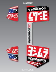 Yoshimura Rs-12 Muffler Decal Set