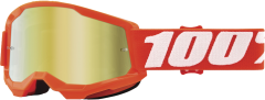 100% Strata 2 Junior Goggle Orange Mirror Gold Lens