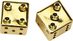 Harddrive Valve Stem Caps Gold Dice