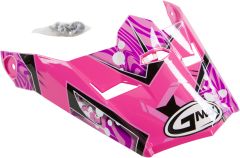 Gmax Visor W/screws Hooper Mx-46y Blk/pnk/purple Ys-yl