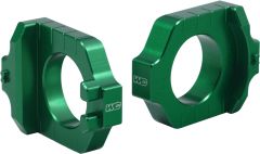 Works Axle Blocks Elite Kaw/suzuki Green