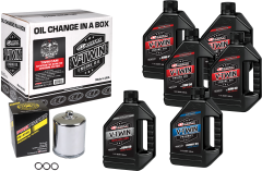 Maxima V-twin Oil Change Kit Syn Tc Chrome Filter