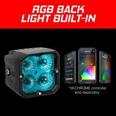 Xk Glow 20w Rgb Pod Lights Driving Beam