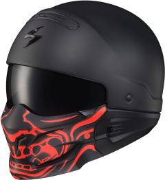 Scorpion Exo Covert Face Mask Samurai Glow In The Dark Red