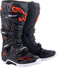 Alpinestars Tech 7 Enduro Boots Black/red Fluo Sz 12