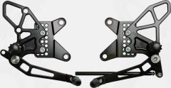 Vortex Rear Set Complete Blk Kawasaki  Black