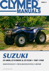 Clymer Repair Manual Suzuki King Quad/runner