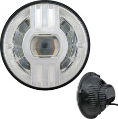 Cyron Headlight 7" Beast 2 Chrome W/driving Light