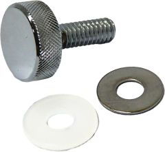 Harddrive Knurled Seat Knob 1/4-20 Chrome