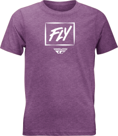 Youth Fly Racing Zoom Tee Purple Heather Yl Youth Large Purple Heather