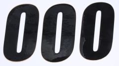 D-cor Number 0 Black 6" 3/pk