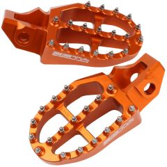 Zeta Aluminum Footpegs Orange