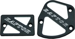 Modquad Throttle & Brake Cover Set Black Logo Raptor