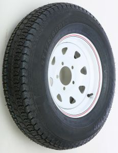 Awc Trailer Tire & 8 Spoke Steel Wheel Assembly