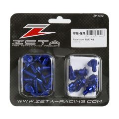 Zeta Aluminum Bolt Kit Blue