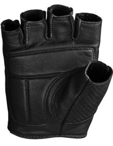 Highway 21 Half Jab Perforated Gloves Black Sm