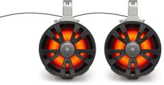 Ecoxgear 2-pack Black 8' Speakers One Amplified One Non Amplifie