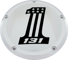 Custom Engraving 7  M8 Flt/flh Derby Cover 131 Chrome