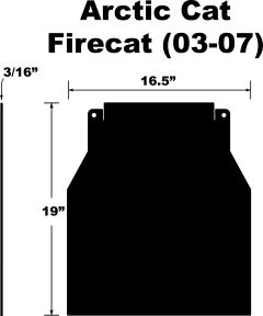 Pdp Snowflap  Arctic Cat Firecat/sabercat 03-07  Acid Concrete