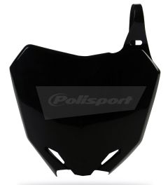 Polisport Front Number Plate Black