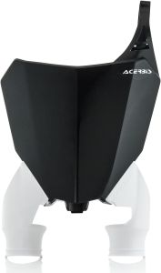 Acerbis Front Number Plate Black/white