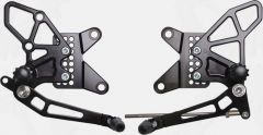 Vortex Rear Set Complete Blk Kawasaki  Black