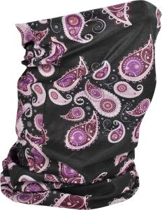 Zan Motley Tube Fleece Lined Purple Paisley