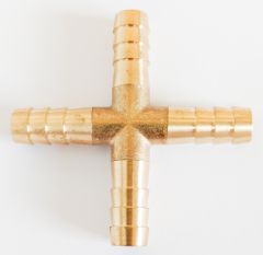 Helix Brass Cross Fitting