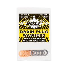 Bolt Crush Washers 12x20mm 10/pk 5 Aluminum & 5 Copper  Acid Concrete