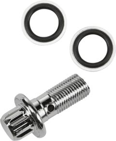 Harddrive Banjo Bolts 12-pt Kit Chrome Oe#41739-84