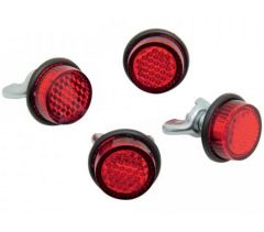 Chris Products Mini-reflectors Red 4/pk