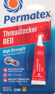 Permatex High Strength Threadlocker Red 6 Ml