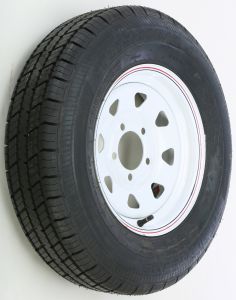 Awc Trailer Tire & 8 Spoke Steel Wheel Assembly