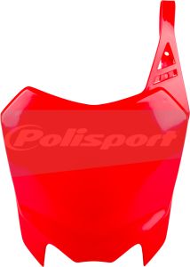 Polisport Front Number Plate Red