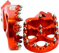 Flo Motorsports Pro Series Foot Pegs Orange Ktm/husqvarna