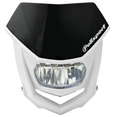 Polisport Halo Headlight Black/led Bulbs  Black