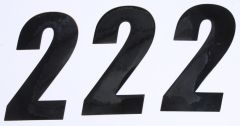 D-cor Number 2 Black 6" 3/pk