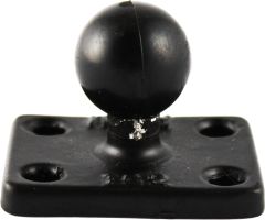 Ram Rectangle Base W/1" Ball 1.5"x2"