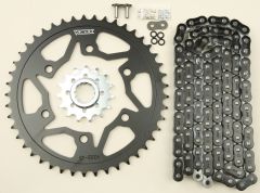 Vortex Sprocket/chain Kit Stl/stl 15/45t Sil Rx3 520-114l Blk