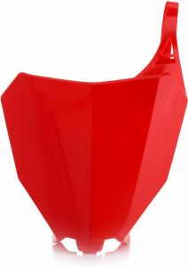 Acerbis Front Number Plate Red