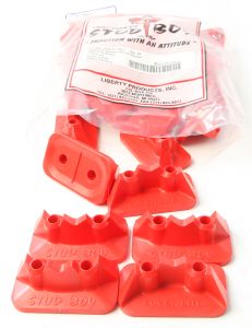 Stud Boy Super-lite Pro Series Double Backers .75" 24/pk Red