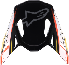 Alpinestars S-m10 Carbon Meta2 Visor Black/yellow/orange Glossy