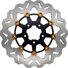 Galfer Rotor 11.5" Floating Wave Rr Black/gold Buttons