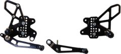 Vortex Rear Set Complete Blk Suzuki  Black