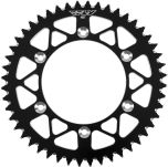 Fly Racing Rear Sprocket Aluminum 48t-520 Blk Husq/ktm  Black