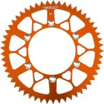 Fly Racing Rear Sprocket Aluminum 53t-520 Org Husq/ktm  Orange