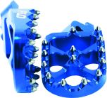 Flo Motorsports Pro Series Foot Pegs Blue Yamaha  Blue