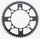 Fly Racing Rear Sprocket Aluminum 55t-420 Blk Honda  Black